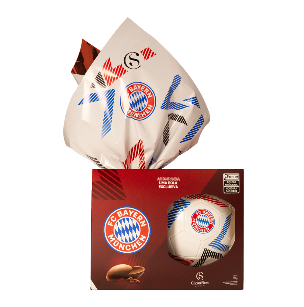 Ovo de Páscoa ao Leite Chocoesportes Bola Bayern 170g