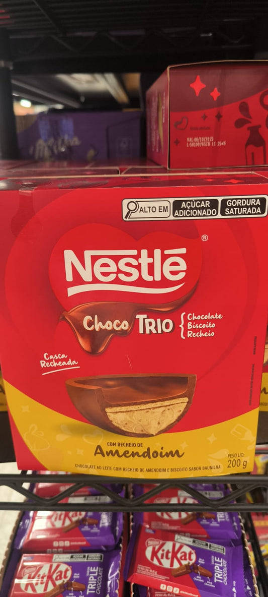 Ovo de Páscoa ao Leite Nestlé Choco Trio Caixa 200g