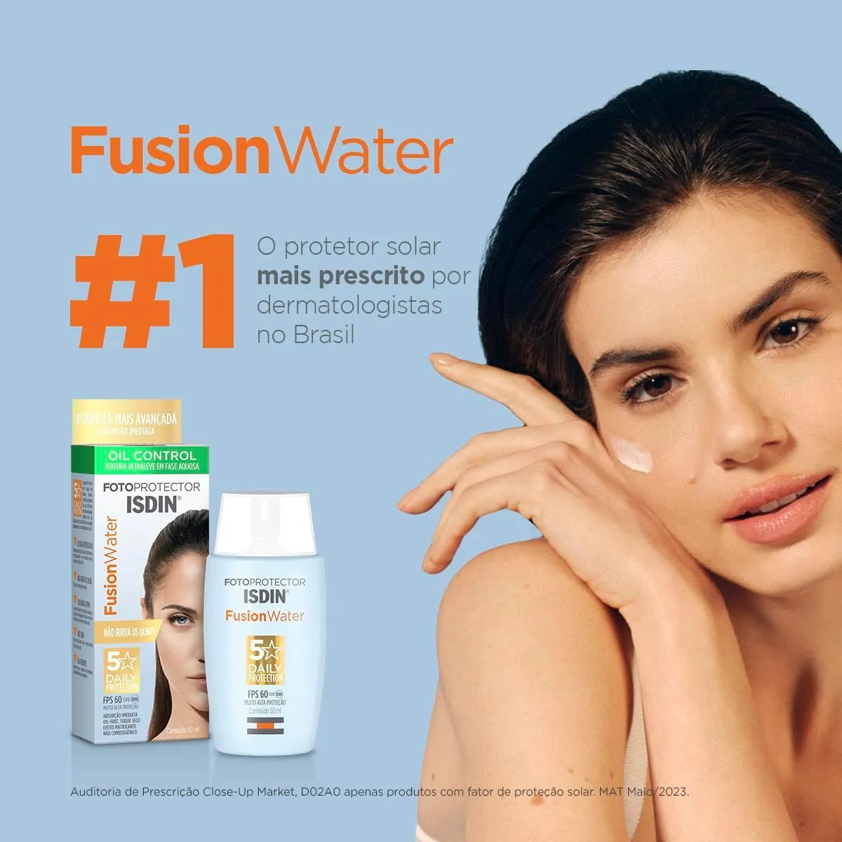 Isdin
Protetor Solar Facial Isdin Fusion Water FPS 60 Sem Cor 50ml