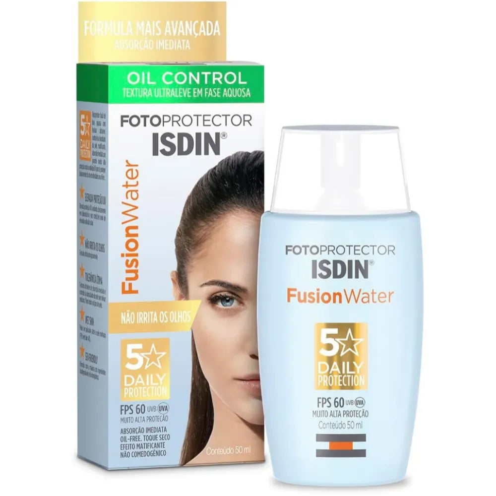 Isdin
Protetor Solar Facial Isdin Fusion Water FPS 60 Sem Cor 50ml