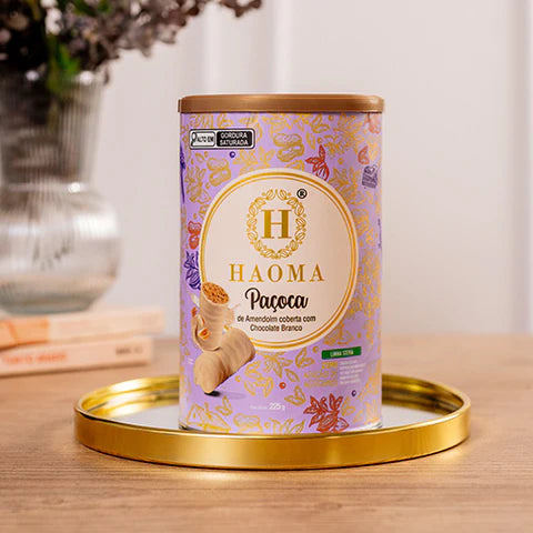 HAOMA Paçoca Chocolate Branco | Linha Stevia